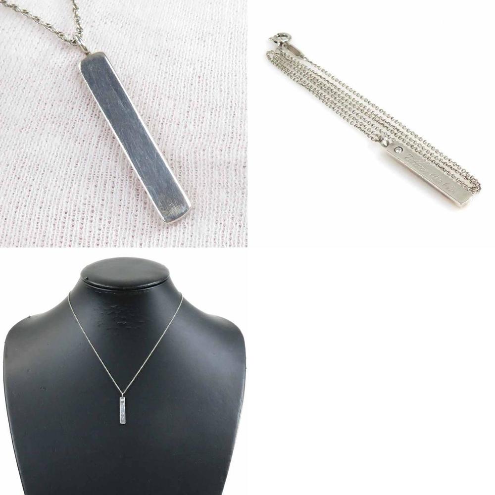 Tiffany Notes Necklace Silver Diamond - image 5